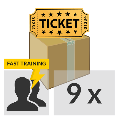 9 Fast Training lessons with another customer